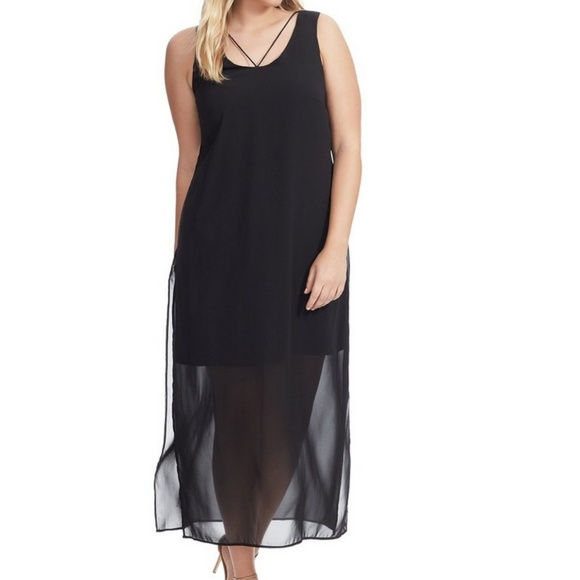 JETE Dresses & Skirts - JETE Robbie Maxi Dress In Sheer Black